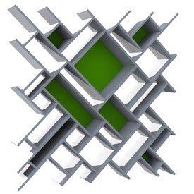 Quad shelf 3D Object | FREE Artlantis Objects Download